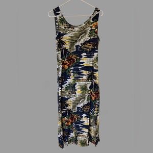 Hilo Hattie Vintage Hawaiian Dress Large